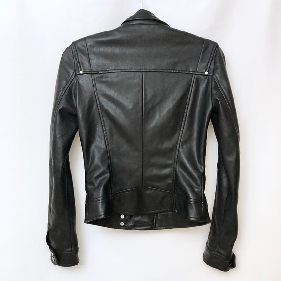 🌟 Zara Trafaluc Women's Moto Leather Jacket! - Picture 5 of 7
